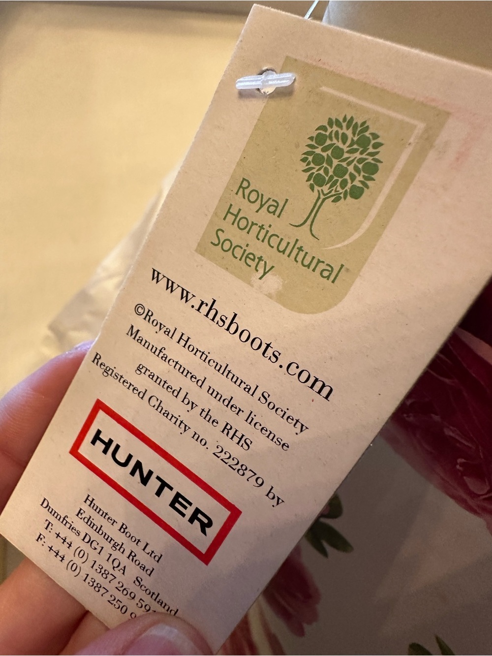Hunter Royal Horticulture Society Floral Rose Print Rain Boots LE 2009 NIB 8 US - Picture 5 of 10